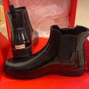 Hunter ankle Chelsea rain boot